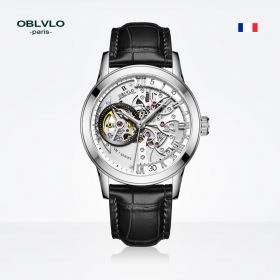 OBLVLO Phantom Skeleton Watches Steel Automatic Watches-VM-S-YWB