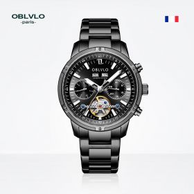OBLVLO CM Series Mens Designer Watches Steel Automatic Watch CM-T-BBB