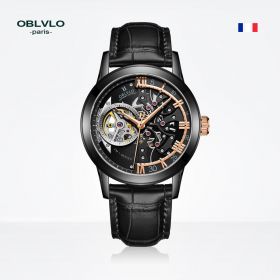 OBLVLO Phantom Skeleton Watches Steel Automatic Watches-VM-S-BBBG