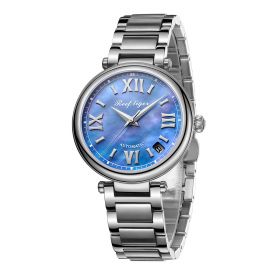 Love Melody & Luthier Steel Blue Dial Automatic Date Ladies Watch RGA1595
