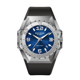 Aurora Black Shark Sport Watches Blue Dial Steel Case Automatic Waterproof Dive Watches RGA6903